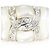 Autre Marque Anello fede elegante in oro bianco 18K con diamante e conchiglia - vista 2