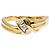 Autre Marque Anello fede in oro giallo 18K e diamanti