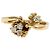 Autre Marque Anello fede in oro giallo 18K e diamanti