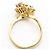 Autre Marque Anello fede in oro giallo 18K e diamanti - vista 2