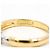 Autre Marque Anello fede in oro giallo 18K e platino con diamante - vista 4