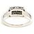 Autre Marque Platin-Ring mit Diamant - Ansicht 3