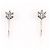 Autre Marque Orecchini a clip in platino PT850 con diamanti