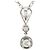 Autre Marque Platinhalskette mit Diamantanhänger
