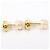 Autre Marque Eleganti orecchini a lobo in oro giallo 18K e diamanti - vista 2