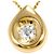 Autre Marque Collana in oro giallo 18K con diamante