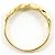 Autre Marque Ehering aus 18K Gelbgold mit Diamant - Ansicht 2