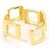 Autre Marque Ring Band aus 18K Gelbgold - Ansicht 3