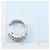 Autre Marque Gebrauchte PT900 Platin-Creolen mit Diamant - Ansicht 3