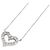 Autre Marque Platin-Diamant-Halskette