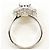 Autre Marque Platinbandring mit Opal und Diamant - Ansicht 3