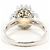 Autre Marque Platinbandring mit Opal und Diamant - Ansicht 4