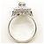 Autre Marque PT900 Platin-Bandring mit Katzenauge und Diamant - Ansicht 3