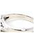 Autre Marque Platin-Bandring mit Smaragd und Diamant - Ansicht 4