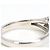 Autre Marque Platin-Bandring mit Smaragd und Diamant - Ansicht 5