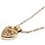 Collana con pendente a cuore in oro giallo e diamanti Christian Dior