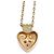 Collana con pendente a cuore in oro giallo e diamanti Christian Dior - vista 6