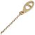 Collana con pendente a cuore in oro giallo e diamanti Christian Dior - vista 9