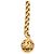 Chanel Gold CC Gold-plattierter Kettengürtel mit Anhängern - Ansicht 2