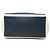Balenciaga Cabas Tote S in tela bianca e blu navy - vista 3