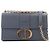 Dior Blue Calfskin Microcannage 30 Montaigne Chain Flap