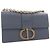 Dior Blue Calfskin Microcannage 30 Montaigne Chain Flap - vista 8