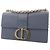 Dior Blue Calfskin Microcannage 30 Montaigne Chain Flap - vista 9