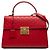 Padlock Borsa a mano Gucci Red Guccissima con lucchetto