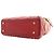 Dior Mini Lady Dior Supple in pelle d'agnello Cannage rossa borchiata - vista 13