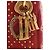 Dior Mini Lady Dior Supple in pelle d'agnello Cannage rossa borchiata - vista 5