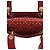 Dior Mini Lady Dior Supple in pelle d'agnello Cannage rossa borchiata - vista 6