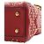 Dior Mini Lady Dior Supple in pelle d'agnello Cannage rossa borchiata - vista 9