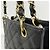 Borsa Tote Chanel in pelle di vitello granulata nera - vista 11