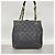 Borsa Tote Chanel in pelle di vitello granulata nera - vista 13