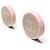 ORECCHINI CHANEL ROTONDI LOGO CC 2005 RESINA ROSA ROUND EARRINGS - vista 2
