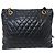BORSA A MANO LANVIN HAPPY MEDIUM IN PELLE MATELASSÉ NERA TRACCOLLA - vista 2