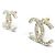 NUOVI ORECCHINI CHANEL LOGO CC STRASS 2020 IN METALLO DORATO - vista 2