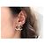NUOVI ORECCHINI CHANEL LOGO CC STRASS 2020 IN METALLO DORATO - vista 9