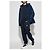 Pantaloni della tuta Moncler in cotone blu navy - vista 2