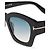 Gafas de sol Tom Ford Guilliana cuadradas negras - vista 4