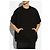 Camiseta oversized negra de algodón con bolsillo Dolce & Gabbana - vista 3