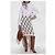 Falda lápiz Burberry de algodón blanco con cuadros - vista 2