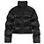 Balenciaga logo pattern down jacket black