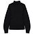 Balenciaga Logo Rollkragenpullover aus Baumwolle Schwarz