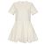 Vestido Moncler de manga corta de algodón crema