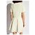 Vestido Moncler de manga corta de algodón crema - vista 4