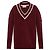 Moncler Wollpullover bordeaux V Ausschnitt