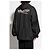Balenciaga Oversized Hooded Jacket Black Polyester - view 4