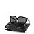 Tom Ford Rectangular Sunglasses Black Acetate - view 3