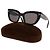 Tom Ford Rectangular Acetate Sunglasses Black - view 3